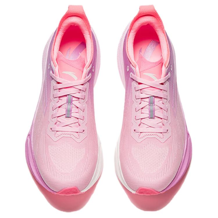 Anta Marli 2 Fashion Simple Shock Absorption Non-Slip Wear-Resistant Low-Top Marathon Running Shoes Men Sneakers Candy-Pink 912535560-6