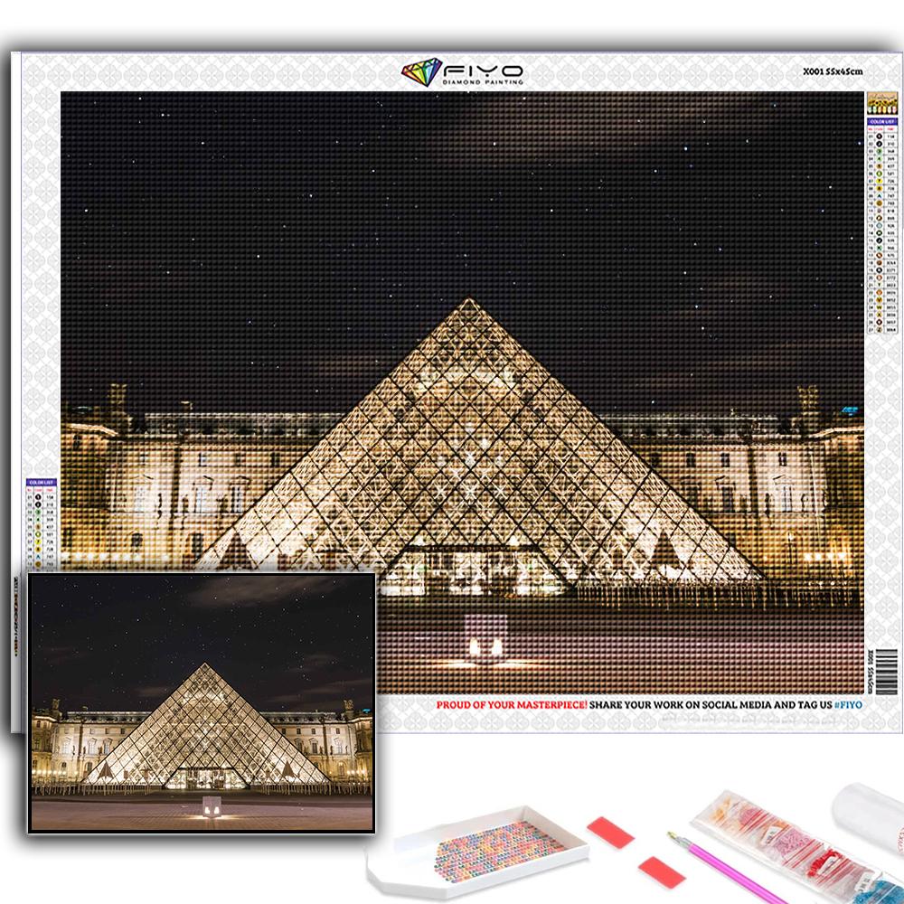 Cross Stitch Kit DIY Diamond Embroidery Louvre Museum Diamond Painting Home Decor
