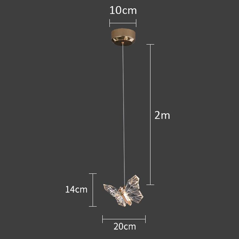LED Butterfly Wall Lamp Nordic Pendant Lights Indoor Lighting Living Room Decoration Hanging Light Bedside Corridor Stairs