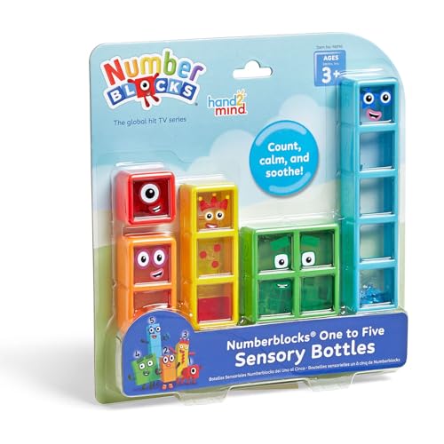 

Сенсорные бутылки Numberblocks от одного до пяти (5-Pack) для Эмоционального Контроля, Расслабления и многого другого (Код продукта: 96090) аутентичный