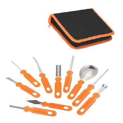 2025 Trend 10PCS Halloween Pumpkin Carving Tools Set Pumpkin Lantern DIY Carving Tools Clay Tools Cutting Pumpkin Hand Tools