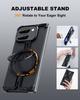 Oatsbasf Metal Frameless for Google Pixel 9/9Pro/9Pro XL/9 Pro Fold Phone Case w/Magnetic Kickstand Protective Slim Cover Bumper