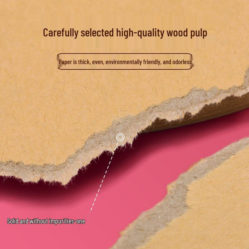 Round Cardstock Pack: White, Kraft, and Black for Kids' Art and Crafts.