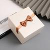 Yousheng Ribbon Bow Gift Box with Cushion Valentine's Day Bridesmaid Wedding Birthday Present Wrapping Box with Lid Portable Jewelry Packaging Box
