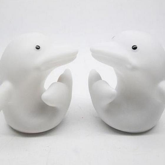 Söt delfin 7 ändra färger LED nattljus dekoration nattlampa barn barn present