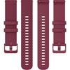 Universal Silicone Strap 22mm, Mesh Texture, Burgundy