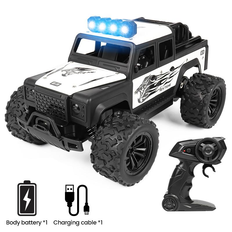 1/16 Off Road RC Car 2.4G Remote Control Climbing Drift Model With LED Light Educational Toy For Boys