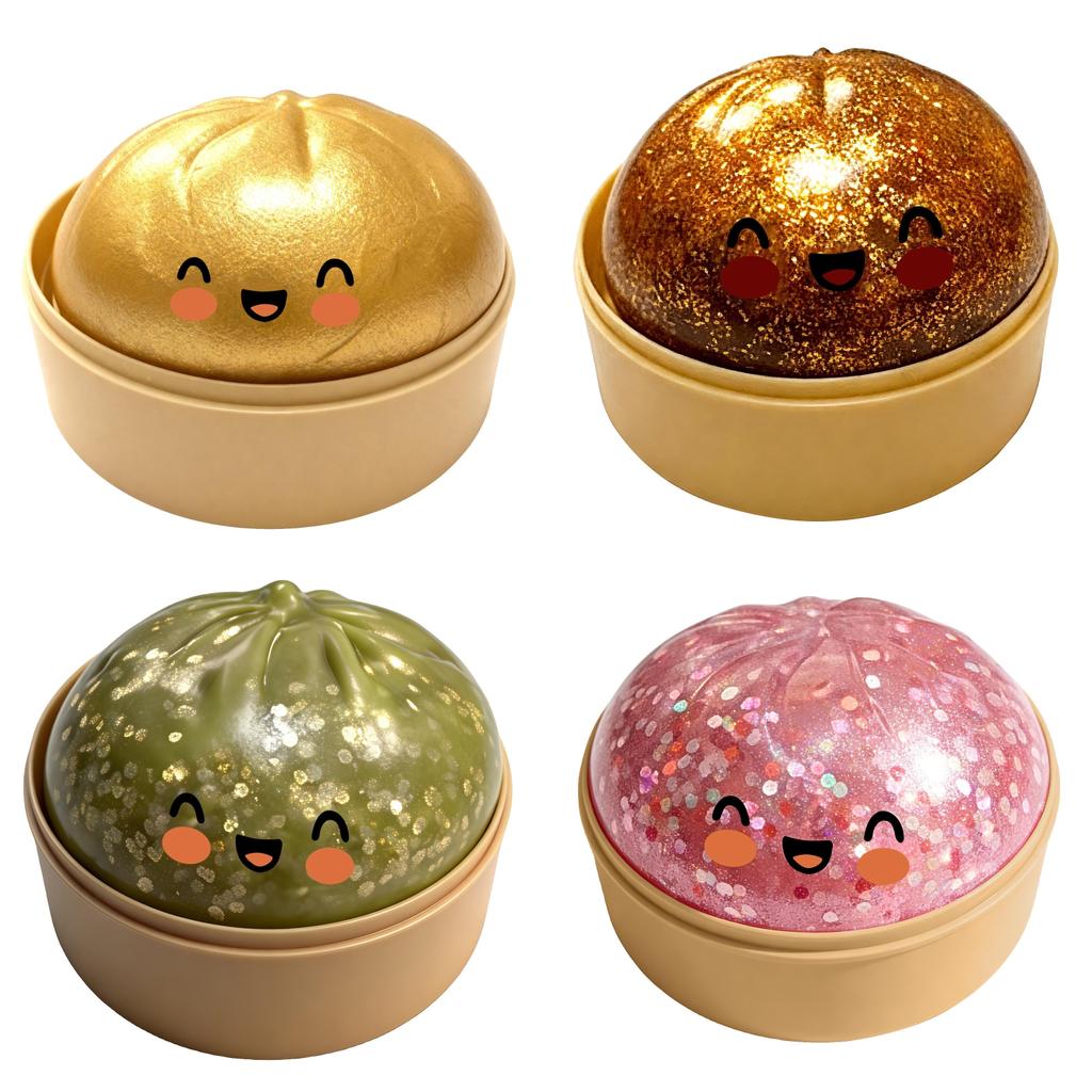 Cute Baozi Stress Relief Toy With Soft Silicone For Kids And Adults