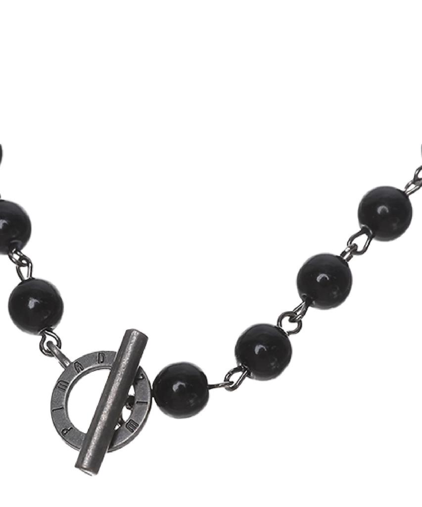 Pimadaziwin Black Chain Pearl Necklace_[Bold]