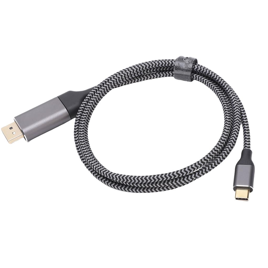 Cabo Adaptador Tipo C para DisplayPort 4K a 60Hz Cabo de Conversão Multifuncional Tipo C para Dispositivo de Exibição para Telefone Tablet