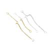 14K Gold-Plated DIY Jewelry Accessory Set: Bracelet, Necklace, Closed-End Ring, Extension Chain, Lengthened Safety Chain, with Pearl Details