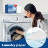 Washer Sheets Detergent 120 Loads Washing Machine Detergent Sheets Fresh Scent Cleaning Paper For Cruise Adventure RV Life