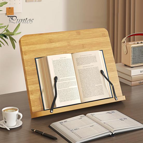 Multi-purpose Book Rest Stand for Reading 8 Height Adjustable Holder Hands-Free Foldable Recipe Cookbook Tablet Bible Sheet Music Documents