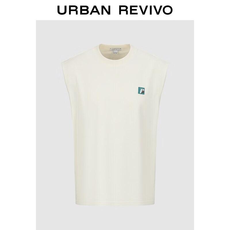 UR2026 Men s Casual Cotton 3D Pattern Tank Top XS
