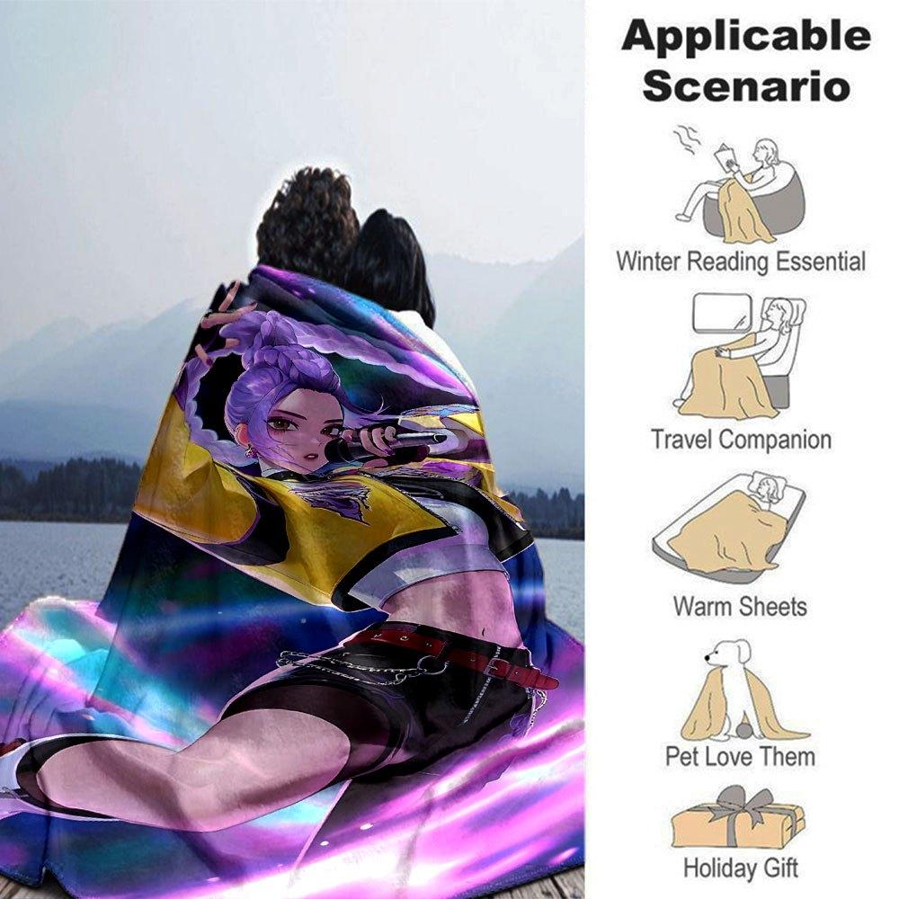 1pc hunter x (23) Blanket Soft Warm Throw for Home, Office, Travel All Season Cozy Bedding Gift, Office Cozy AccessoryB2