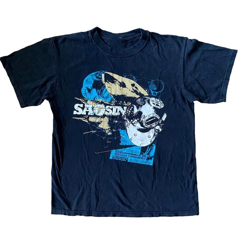 

Популярная группа Saosin Футболка с коротким рукавом черная все размеры OM40 4XL