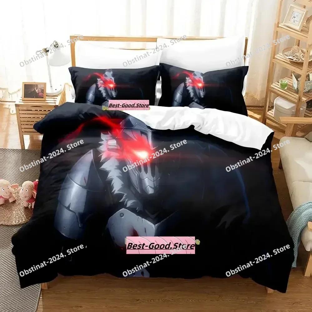 New Goblin Slayer Beding Set Single Twin Printed Bed Linen Set With Pilowcase Bed Soft Duvet Cover Single Double Quen Super King-Sized Dimensionsd