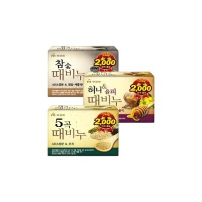 Mugunghwa Exfoliating Soap 3-Piece Set – Deep Cleansing & Skin Smoothing