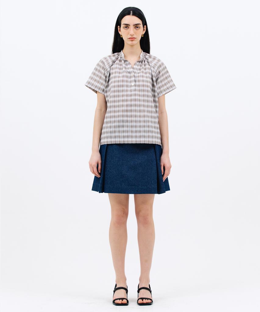 JUN BY JUN K Button Mini Skirt_Denim