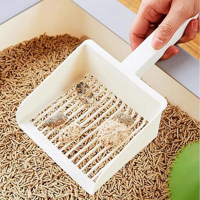 Cat Litter Scoop Extra Large Cat Litter Shovel Plastic Sand Scoop for Cats Toilet Cleaning Hangingable Sand Scoops Pet Supplies