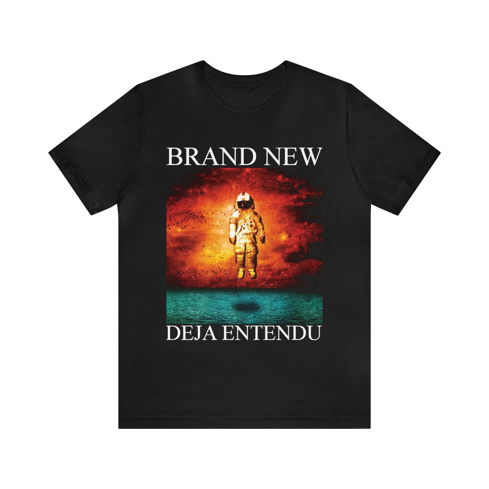 Vtg Brand New Band Deja Entendu Heavy Cotton Black Full Size Unisex Shirt MM775 S