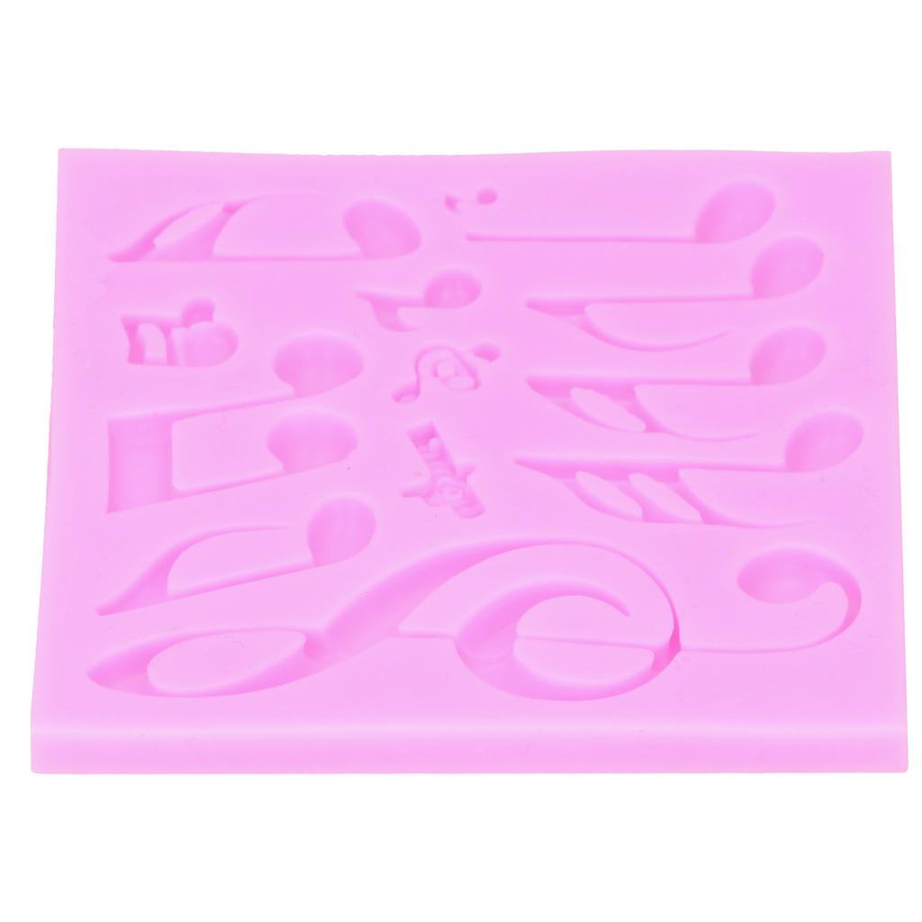 DIY Silicone Mold 13‑Cavity Musical Note Cake Chocolate Soap Aromatherapy for Ultralight Clay