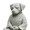 3D-gedruckte meditierende Hundestatue, Niedliche Zen-Welpen-Skulptur, Retro-Schreibtischdekoration für Zuhause & Büro, Einzigartiges Geschenk für Hundeliebhaber