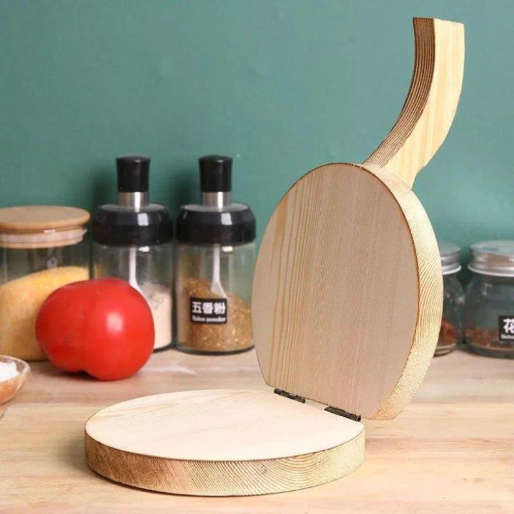 Manual Wooden Dumpling Skin Presser Ergonomic Handle Round Dumpling Wrapper Maker Labor-Saving Dough Press Kitchen Gadget