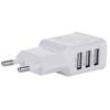 Smart Usb Wall Charger For Samsung Phone 3 Ports Eu Plug Natural Cooling White