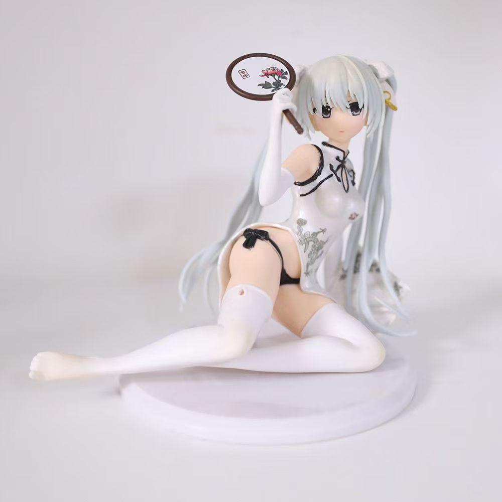 12CM Anime Yosuga No Sora Kasugano Sora Figure China Dress Style Cheongsam Cute Model Toy Gift Decoration Ornaments PVC