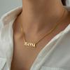 Personalized Gold Name Necklace Custom Name Necklace Dainty Name Necklace  Gold Plated Stainless Steel Valentins Day Gift