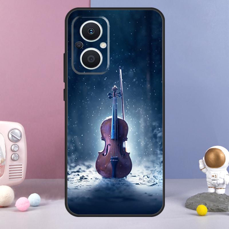 Violin Piano Funda For OPPO Reno 8 Lite 11F 12F 13F 14F 10 11 12 13 14 Pro OPPO Find X9 X5 X6 X8 Pro Case