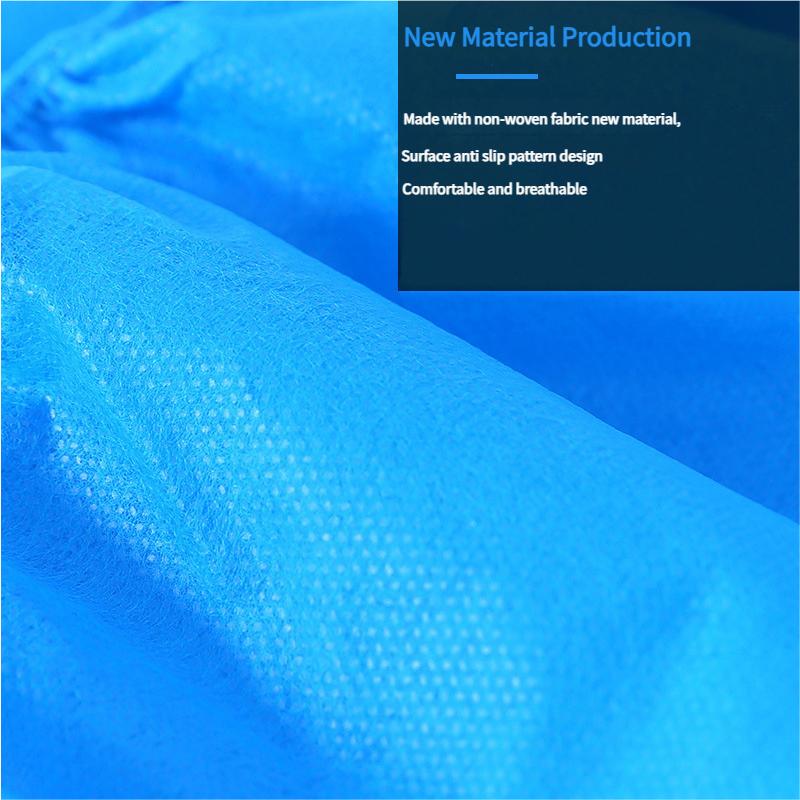 100Pcs Disposable Non-Slip Shoe Covers Thick Nonwoven Arctic-Proof Degradable for Home Hospital Visits Banya Sauna Protection