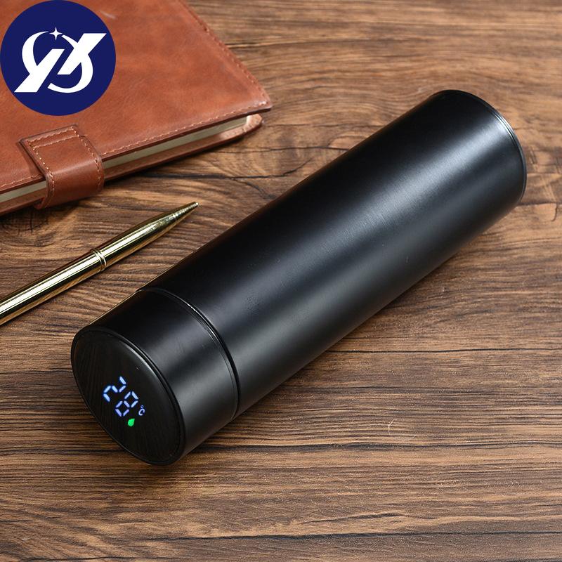 304 Stainless Steel Intelligent Thermos Cup Double Vacuum Digital Display Temperature Straight LED Business Office Temperature Cup