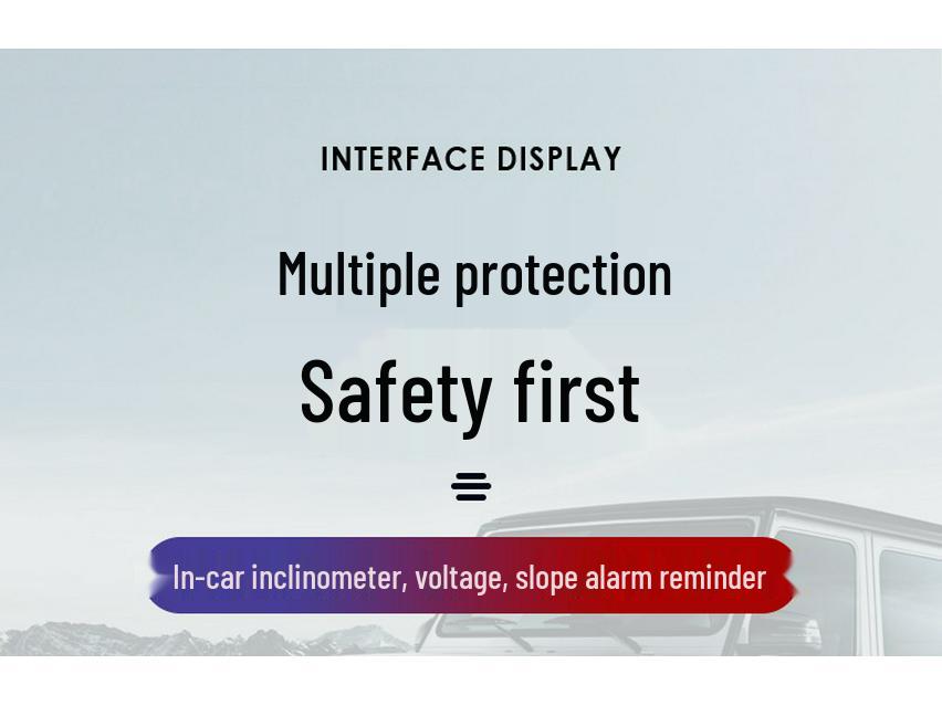 Universal Off-Road Inclinometer HUD with Voltmeter