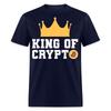Bitcoin King of Crypto Shirt Cryptocurrency T-Shirt Size S-6XL