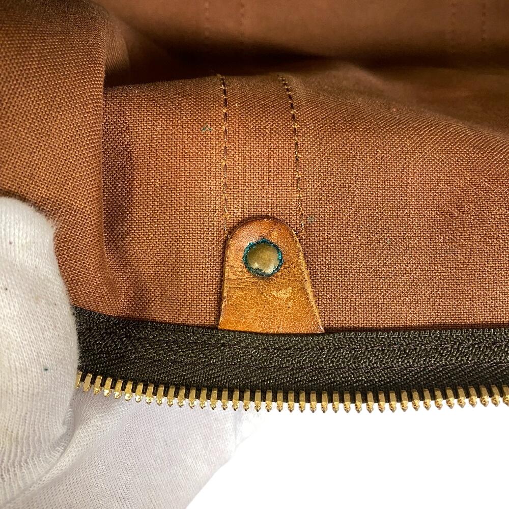 Louis Vuitton M41426 Vintage Monogram Pattern Leather Kiepol 50 Boston Bag Brown Leather Unisex Used