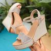 Fish-mouth Shoes, Low Heel Shoes, New Style Buckle Thick-soled Sandals for Women