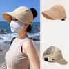 Breathable Ponytail Hat Women's Sunscreen Hat Adjustable Portable Sun Hat for Running Golf Beach