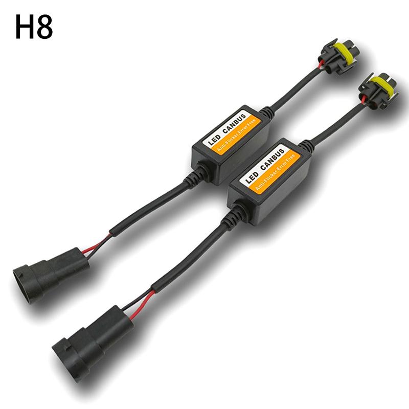 H1/H3/H7/H8/H9/H11 Automotive Led Decoder 12V Black Anti-Flicker Led Canbus Decoder Fault Eliminator Automotive Accessory