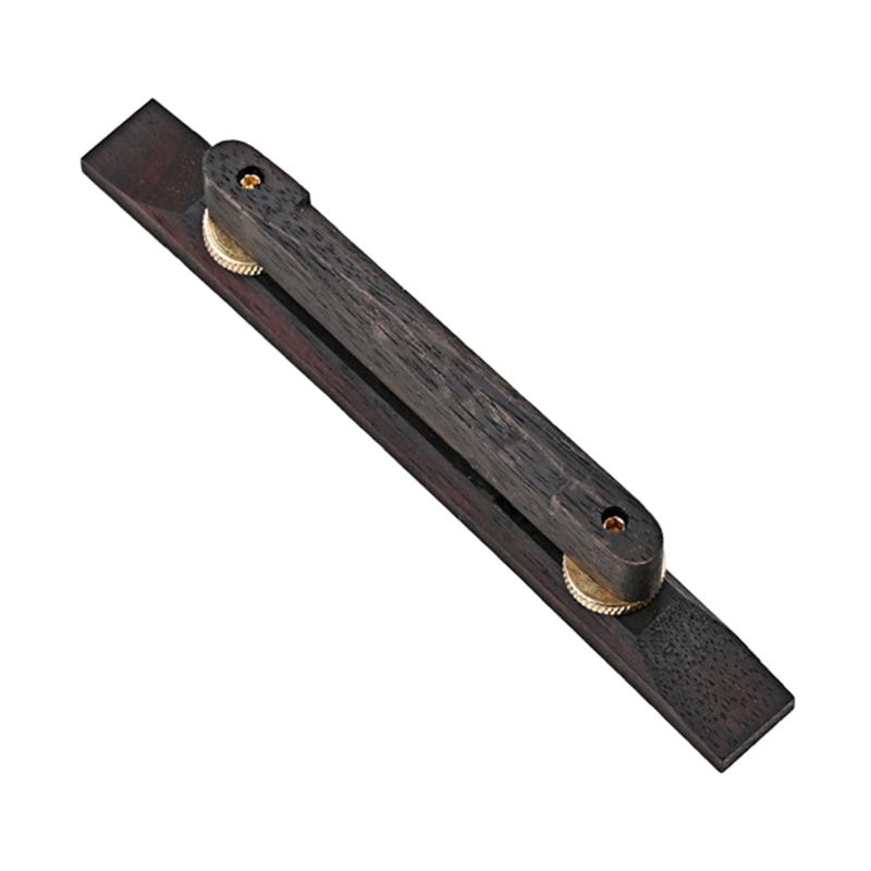 Wood Adjustable Bridge Guitar Bridge Ebony Hardware Accessory for Archtop Guitar