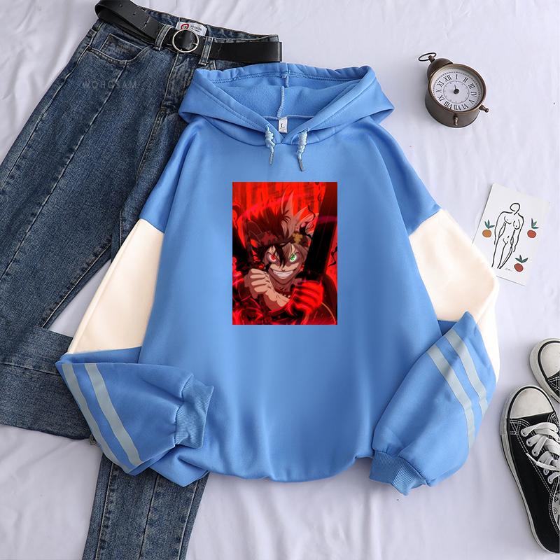 Anime Black Clover Asta Graphic Printed Hooded Men Women Manga Hoodies Casual Loose Sweatshirt Harajuku Unisex Streetwear
