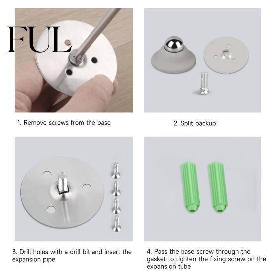 Motor Homes Door Stopper RV Magnetic Adhesive Screw Mount Anti-collision Noise Canceling Trailer Boats Catch Holder Weatherproof Stop