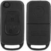 Yctze Flip 2 Tasten Fernbedienung Schlüsselanhänger Hülle Schale Passend für Benz SLK-Klasse E113 ACES W168 Schlüsselanhänger für SLK, Mercedes Sprinter Klappschlüsselanhänger