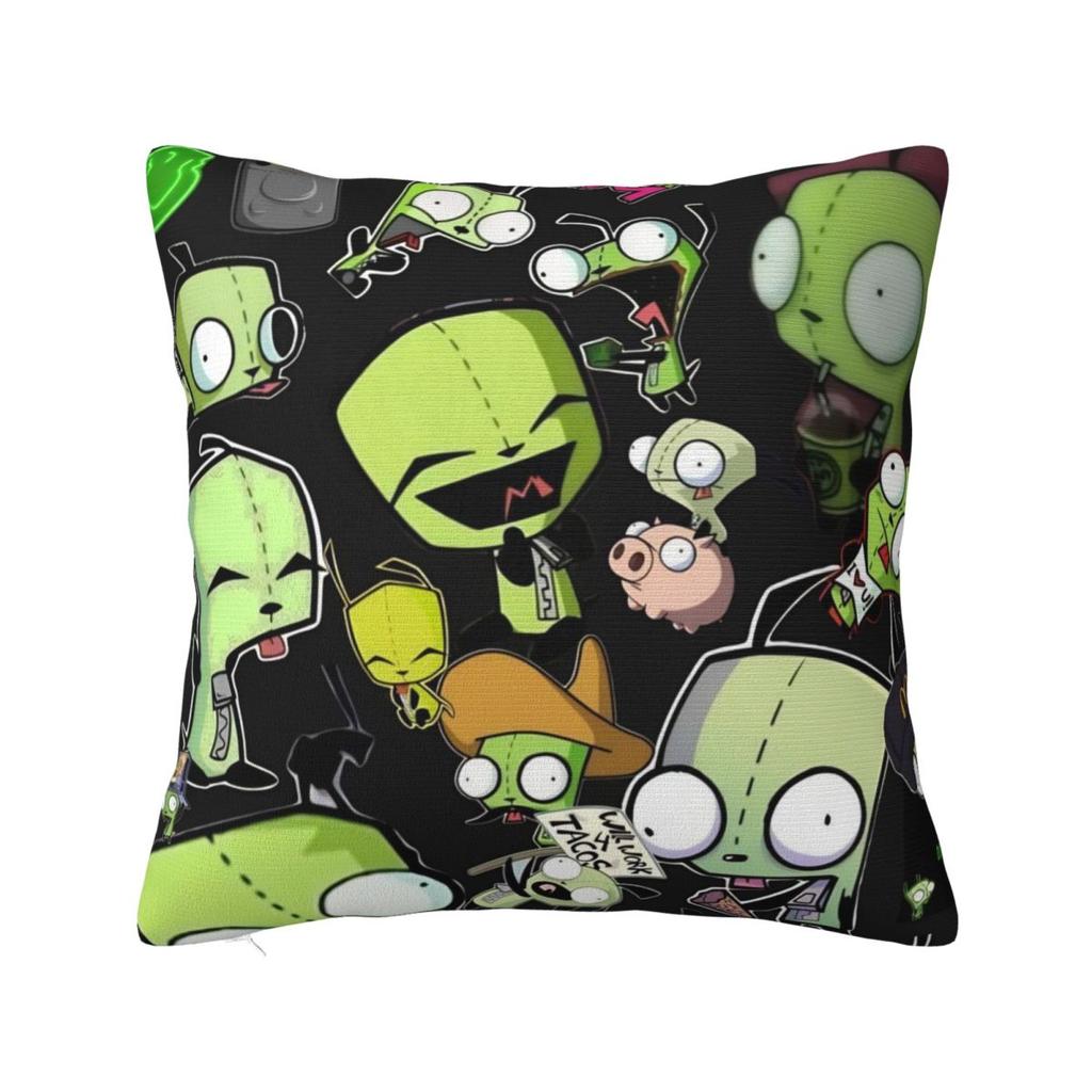 Invader Zim Gir Dib Robot Povlak na polštář Americký animovaný povlak na polštář na pohovku ložnici domácí dekorace Povlak na polštář Povlaky na polštáře Dárek