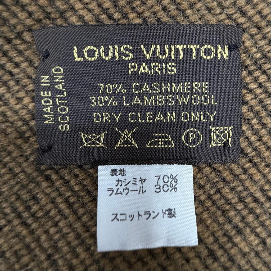 Great LOUIS VUITTON Other Fashion Goods Black Cashmere Women Used