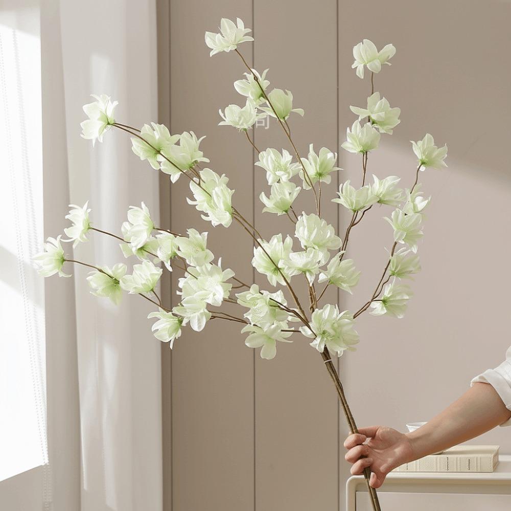 

110CM Long Artificial Flowers Bouquet Artificial Design Bouquet Style Vase Ornaments Fake Material Vase Accessories Fake Flowers зелений