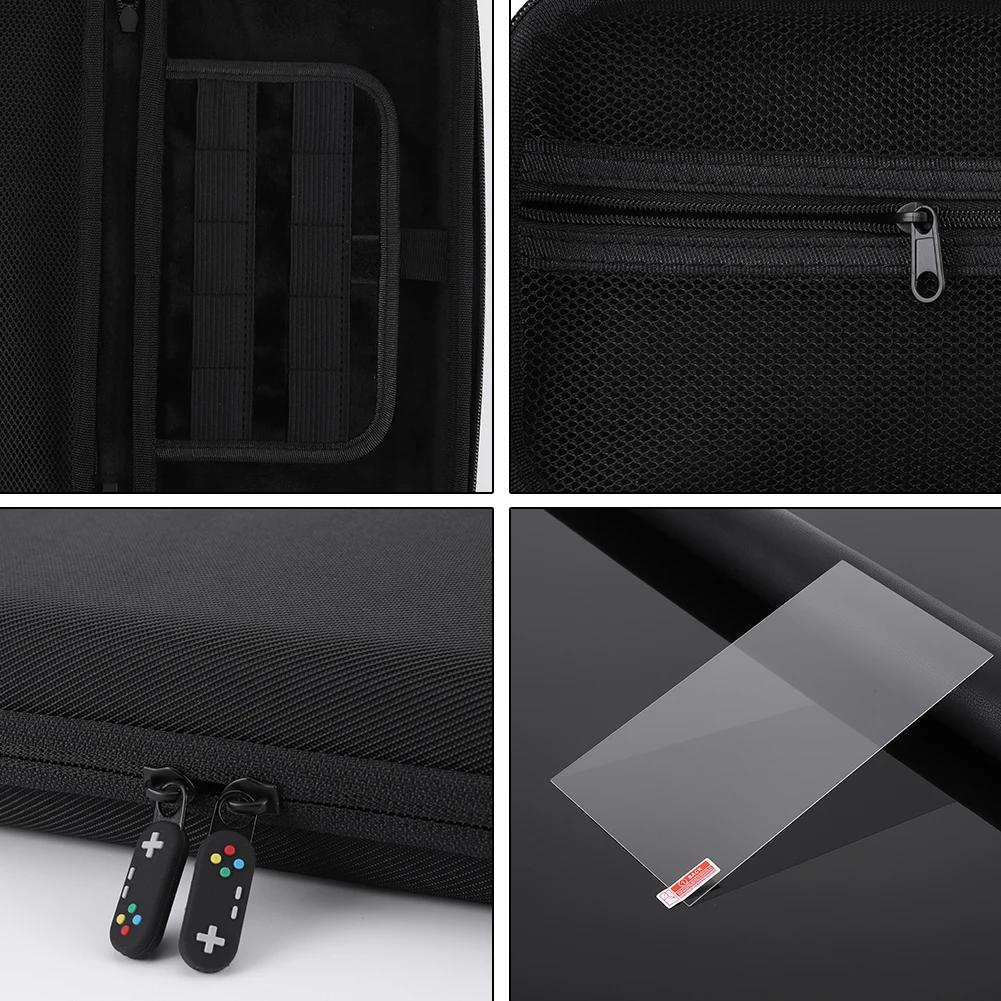 EVA Carrying Case & Screen Protector for Switch 2 Zipper Handbag Shockproof Organizer Bag Anti-scratch with 10 Game Cards Holder