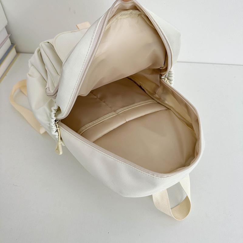 Schoolbag high-value junior high school large-capacity schoolbag female high school college student niche backpack simple versatile computer backpack