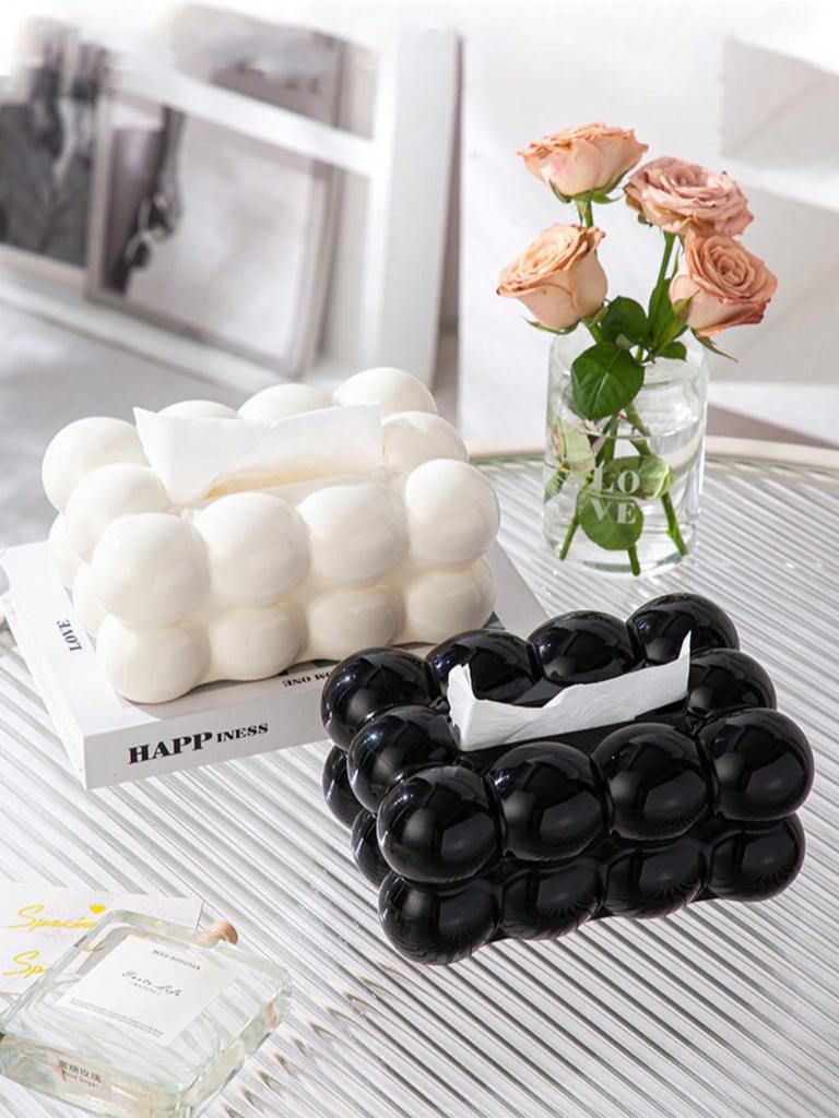 1 piece of light luxury style high value marshmallow tissue box home living room tissue storage box restaurant tissue box